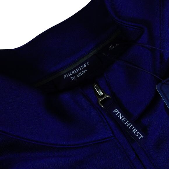 Adidas Pinehurst 1895 1/4 Zip Blue Pull Over Mens XL NWT NEW with TAGS - Picture 4 of 6